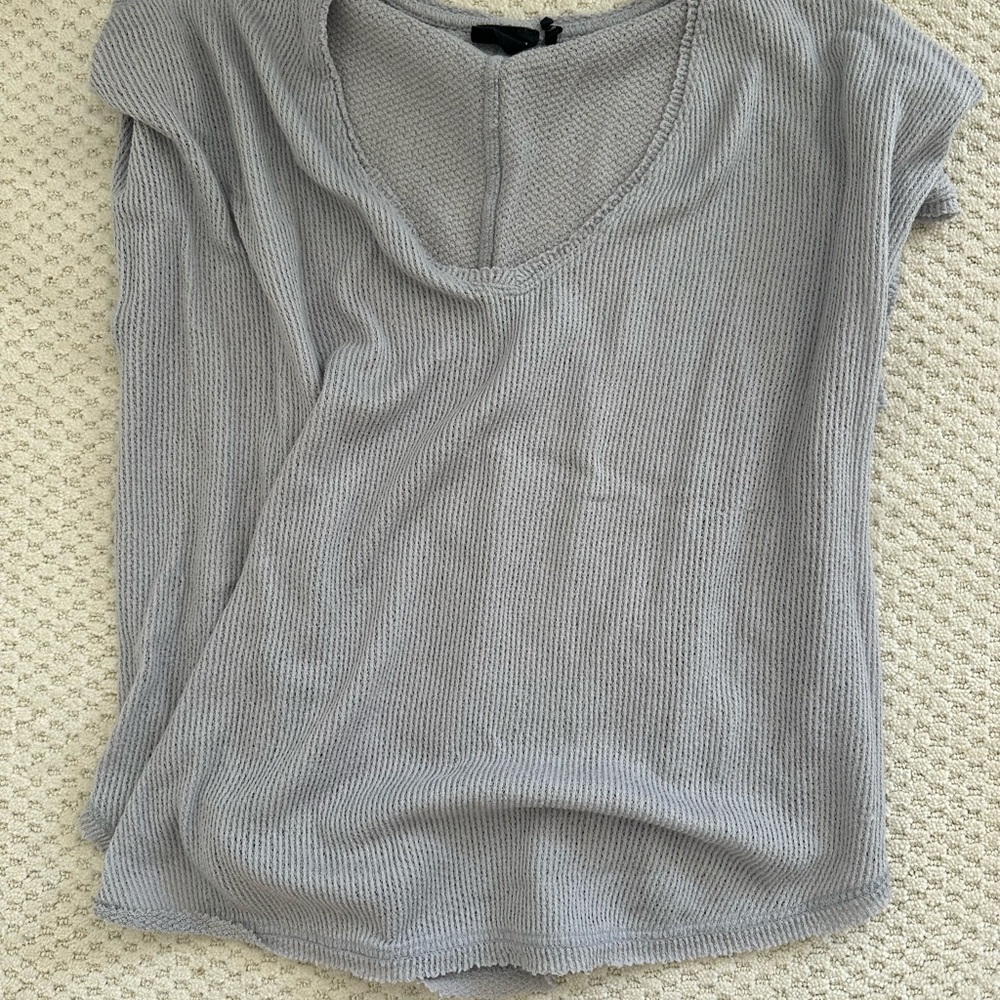Urban Outfitters Light Gray Knit Tee